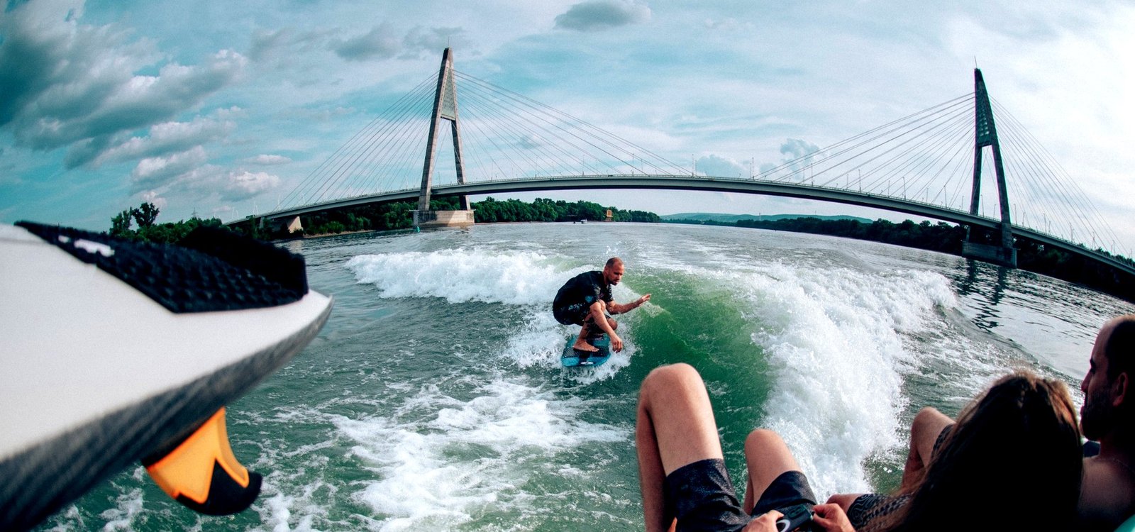 Wakesurf Budapest hullámkép